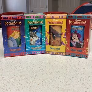 Set of 4 vintage Disney cups